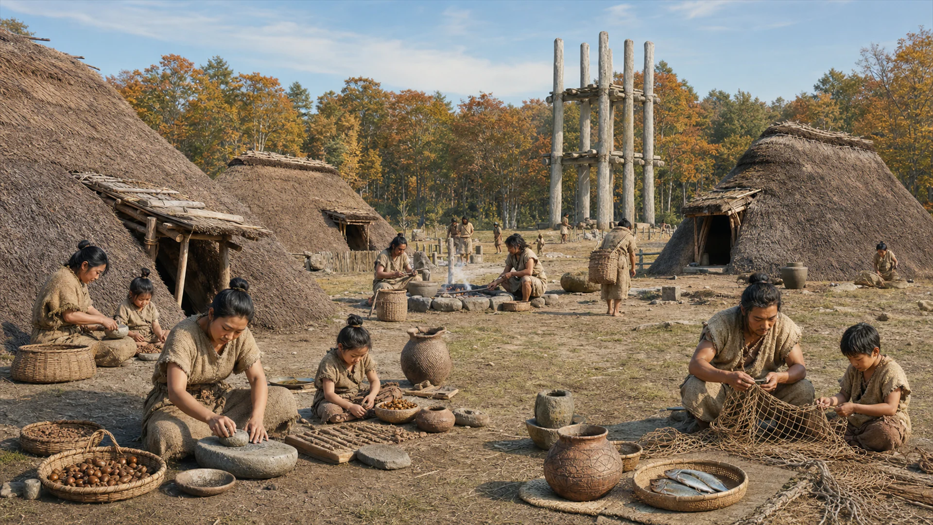 Interpretive reconstruction: Jomon settlement life