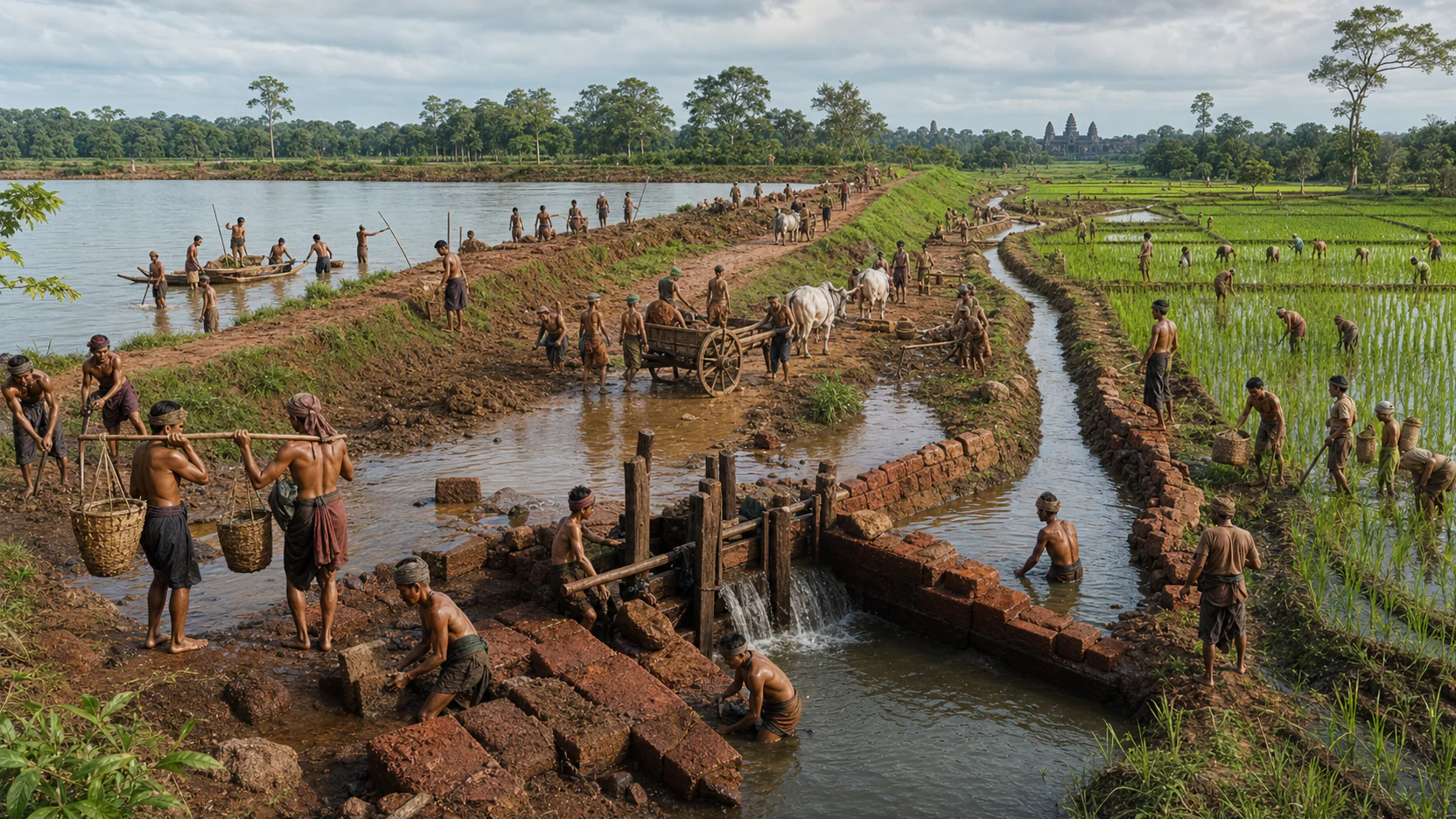 Interpretive reconstruction: Angkor water management