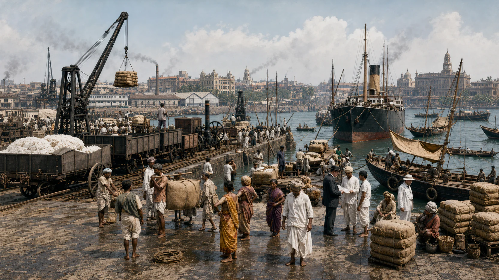 Interpretive reconstruction: Bombay industrial port