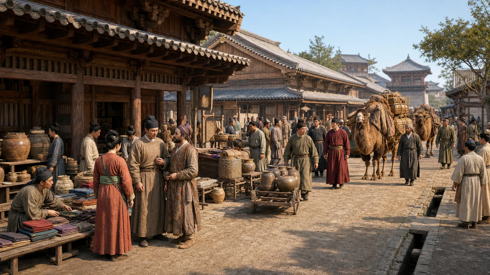 Interpretive reconstruction: Chang'an market