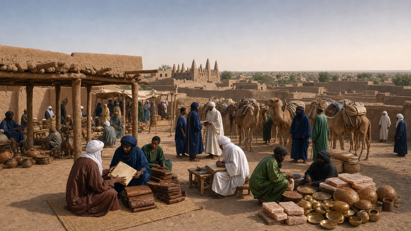 Interpretive reconstruction: Timbuktu manuscript market