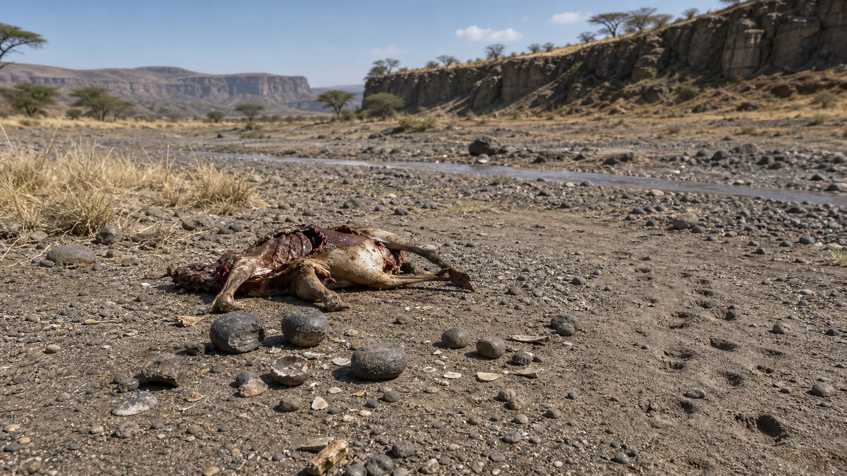 Interpretive reconstruction: Olduvai tool landscape