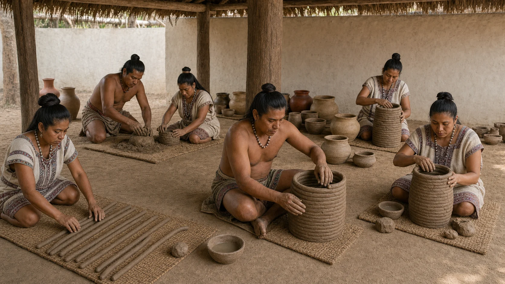 Interpretive reconstruction: Maya ceramic workshop