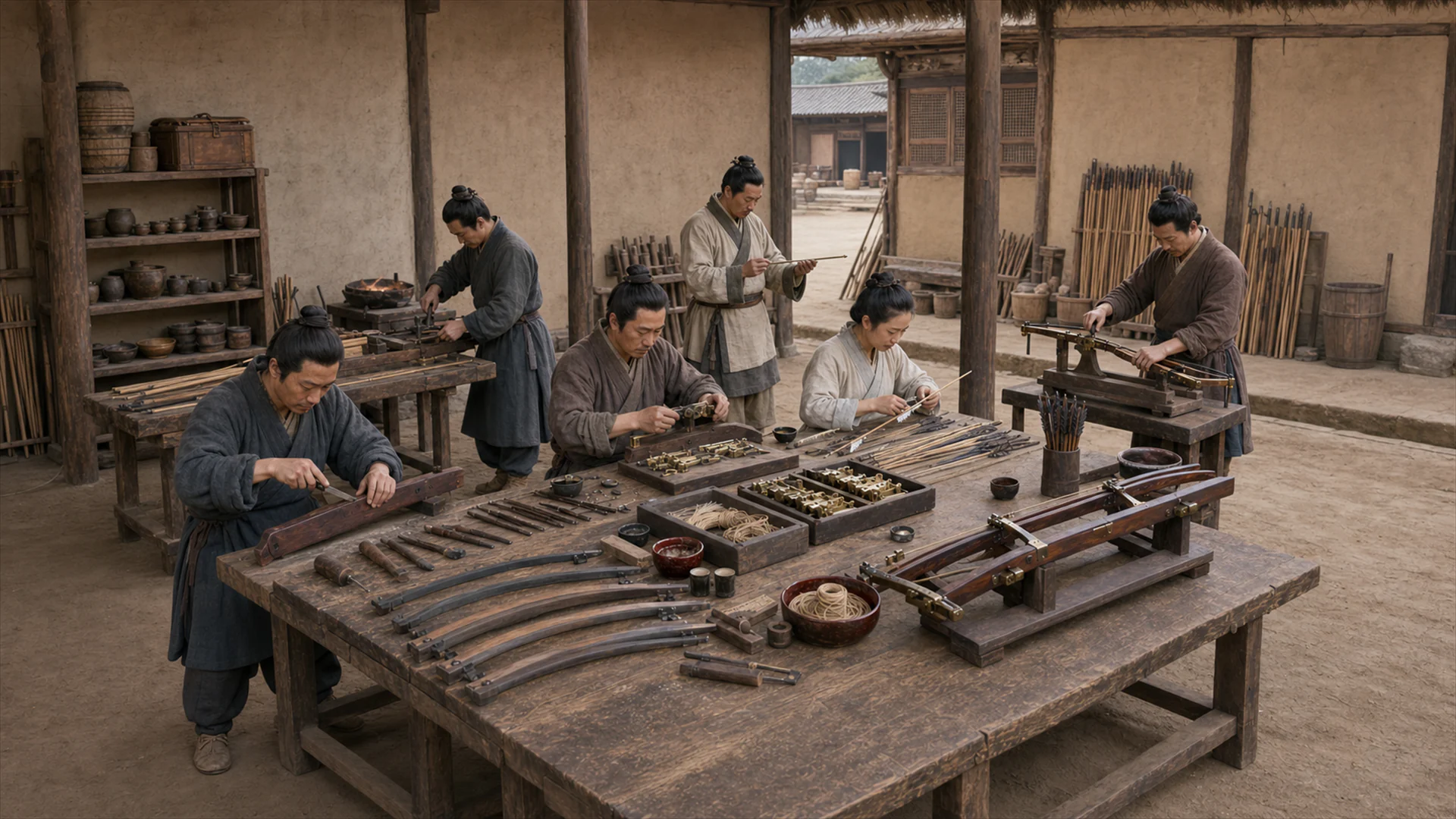 Interpretive reconstruction: Qin crossbow workshop